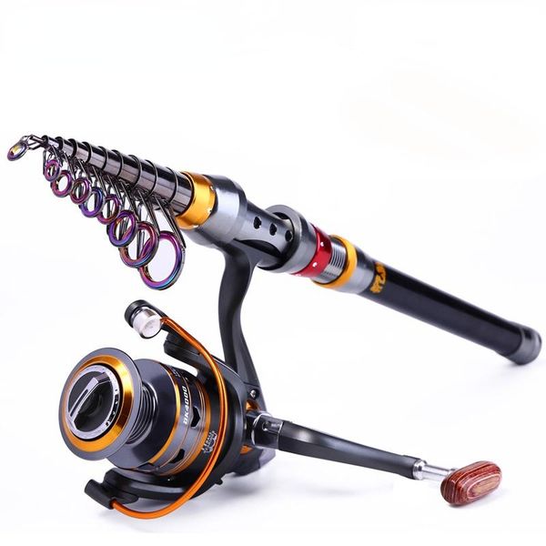 

boat fishing rods 1.8-3.6m 11bb reel wheel portable travel rod spinning combo