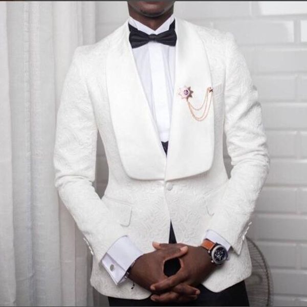 

2021 wedding groom tuxedos (jacket+pants) custom made shawl lapel formal party suit for wedding en white men suits, Black;gray