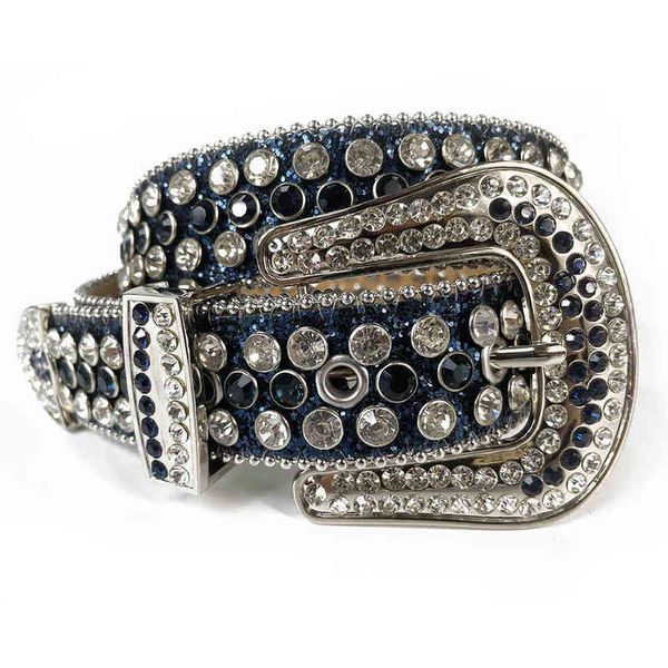 

luxury designer bling rhinestone belt crystal studded western cowboy belt for woman men fashion cinto de strass ceinture aa220312, Black;brown