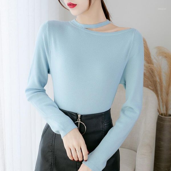 

women's sweaters v neck off shoulder women fashion 2021 autumn long sleeve jumper female winter korean pull femme, White;black
