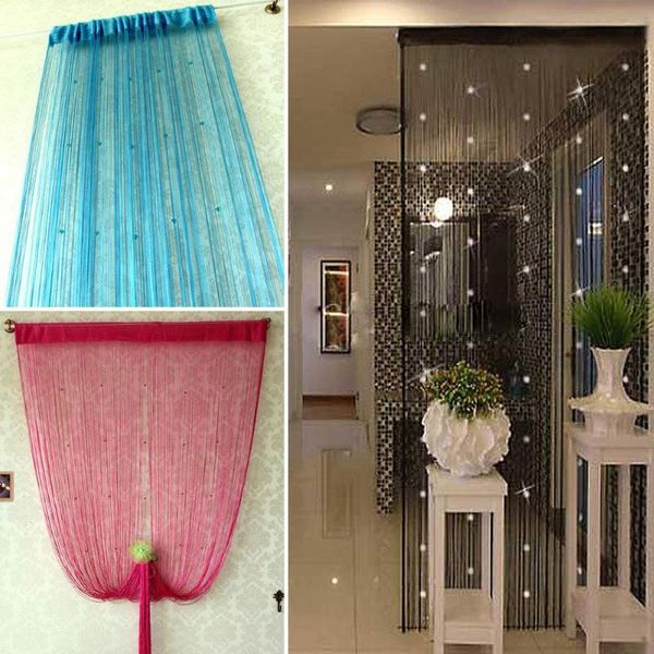 

curtain & drapes beaded string room crystal beads tassel screen panel home decor