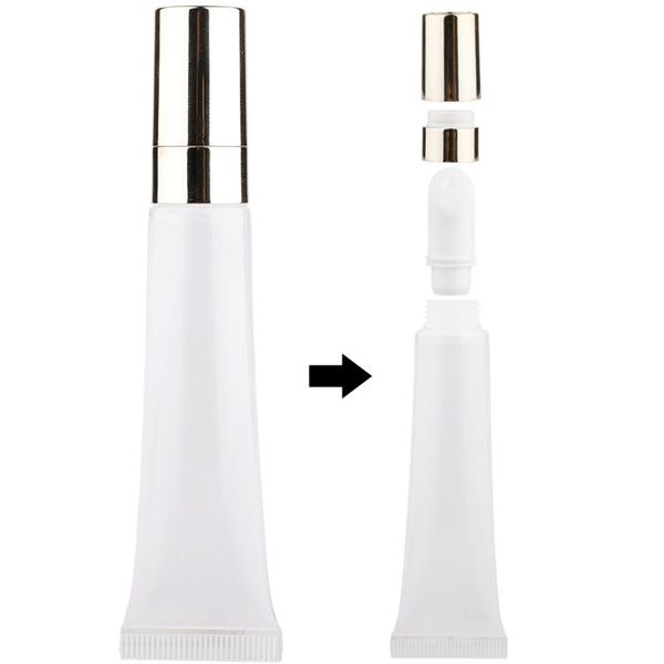 

storage bottles & jars in stock 1pc 20ml lipstick tube oblique mouth empty lip gloss refillable containers tub cosmetic