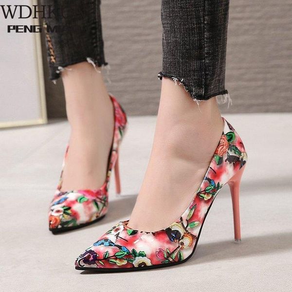 

dress shoes women's fashion classic leather high heels sharp head platform wedding plus size, Black