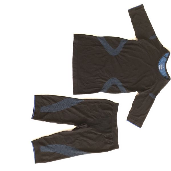 BodyTec Zubehör EMS-Trainingsanzug Bodytech Unterwäsche-Set XS S M L XL Größe Schwarz Farbe Blau Schaltlinie für elektrische Muskelstimulatormaschine