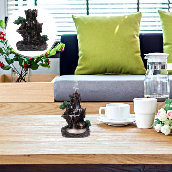 

set incense burner holder backflow waterfall with cone fragrance lamps