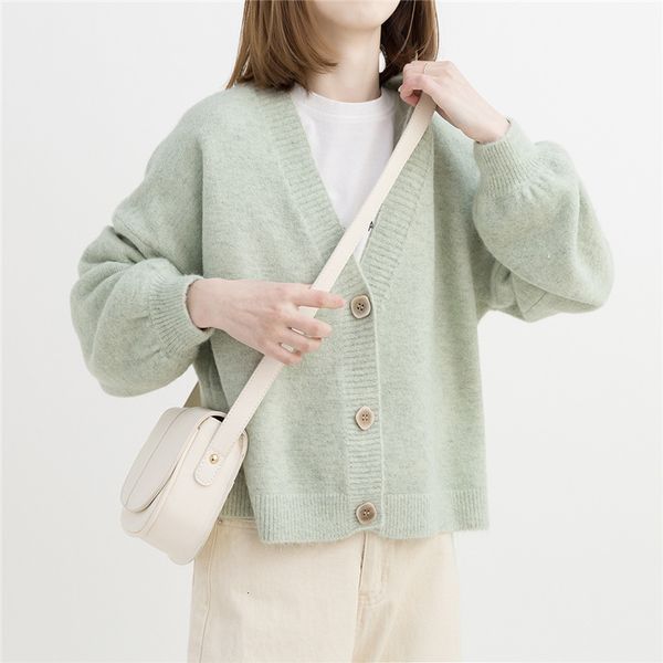 

vintage cashmere cardigan women pink knitted sweater winter korean fashion button up girls green school uniform jacket yellow, White