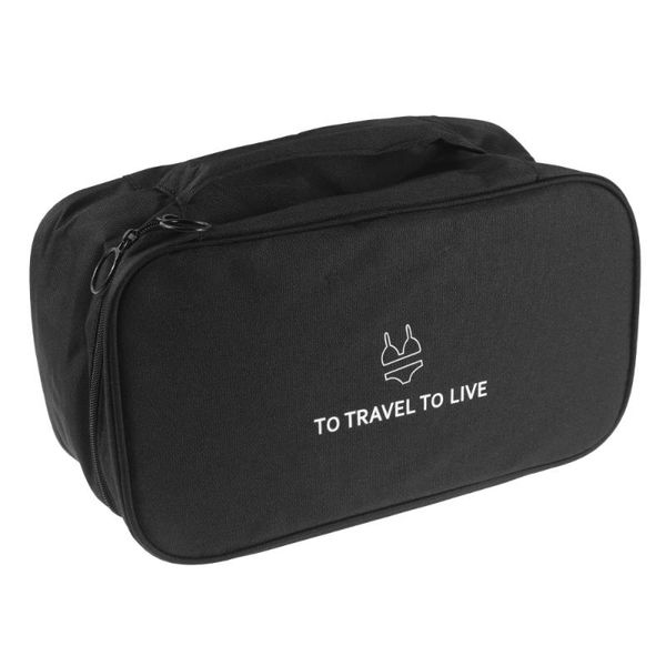 

storage bags 1pc household bag pouch underwear briefs travel for (black)