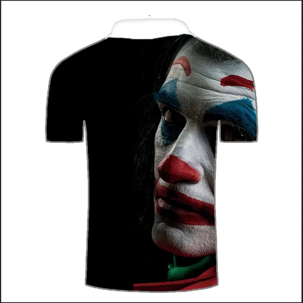 

clown pattern men's 3d printed t-shirt visual impact party shirt street punk goth round neck american muscle style short sleeves, White;black