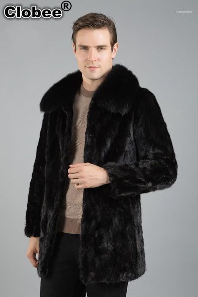 

plus size men fur coat 2021 autumn winter black casual synthetic leather jacket turn-down collar faux outwear x8101, Black;brown