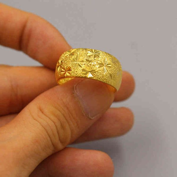 6 modelos de estilo anel homens dubai 24k ouro anti-allergy suave casamento simples casais anéis bijouterie para homem ou mulher presentes