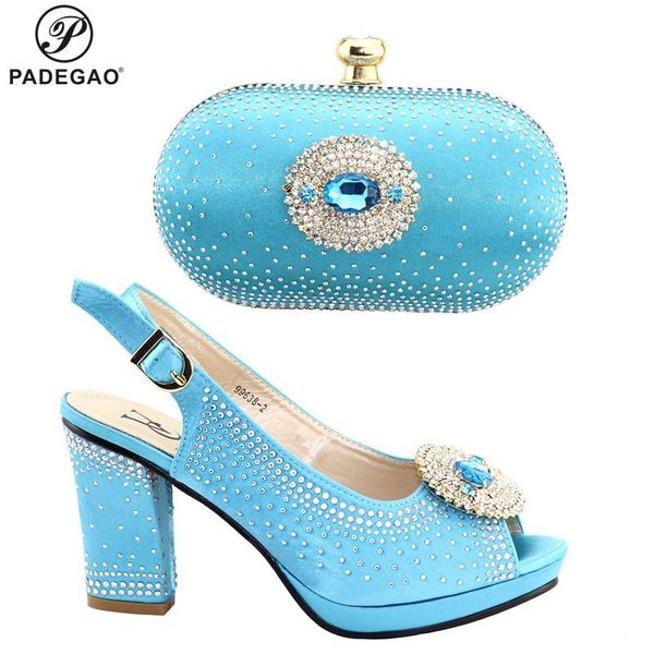 

dress shoes fashion women sky blue sandals and bag set to match african with matching bags for wedding party, Black