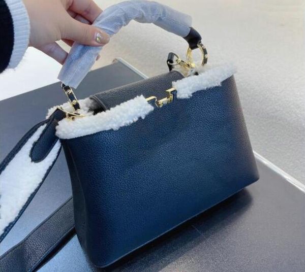 

tote cashmere bag handmade designer handbags imitation classic fashion women purse cowhide leather female purse clutch j