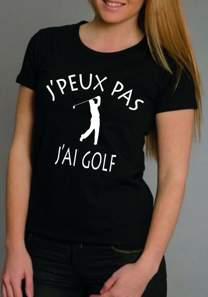 

womens t-shirt i cannot i golf, White;black