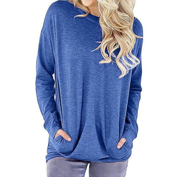

women's t-shirt hoodies women harajuku cotton casual o-neck contrast color long sleeve pullover sweatshir loose sweatshirt clothes, White