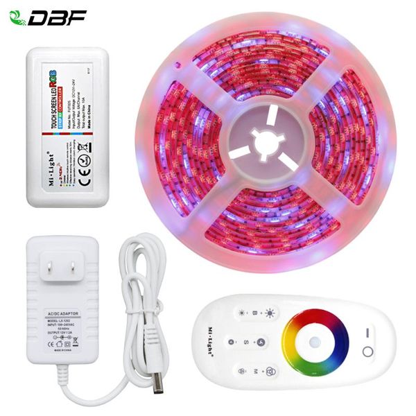

[dbf] led strip rgb / rgbw rgbww 5m 300leds neon tape light + 2.4g remote controller dc 12v 3a power adapter strips