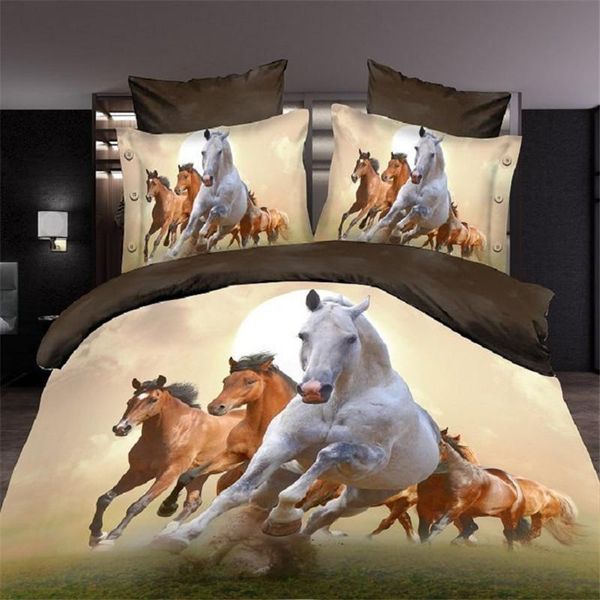 

bedding sets 3d animals duvet cover sheet set  twin size bed linen