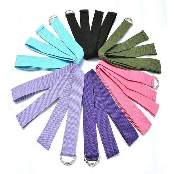 

mounchain yoga strap for stretching, flexibility and physical therapy, exercise & fitness belt bands with adjustable d-ring resistance