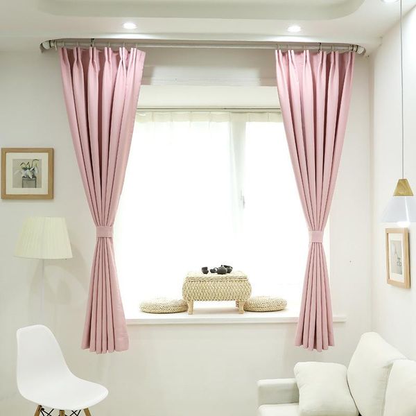 

modern curtains for living dining room bedroom simple high precision solid color fabric shading curtain customized products & drapes