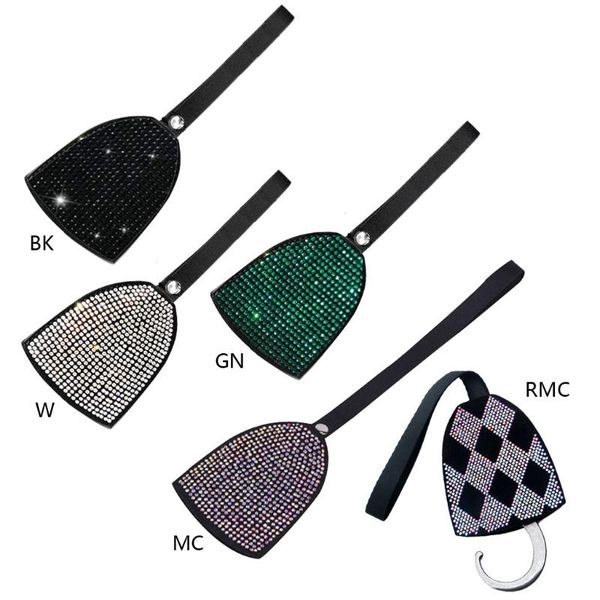 

rhinestones car seat back hanging hook auto headrest hanger storage hooks colorful crystal hidden hangers organizer