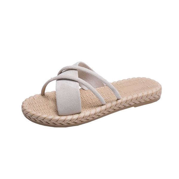 

summer all-match half slippers woman breathable sandals ladies comfortable slippers for woman 210611, Black
