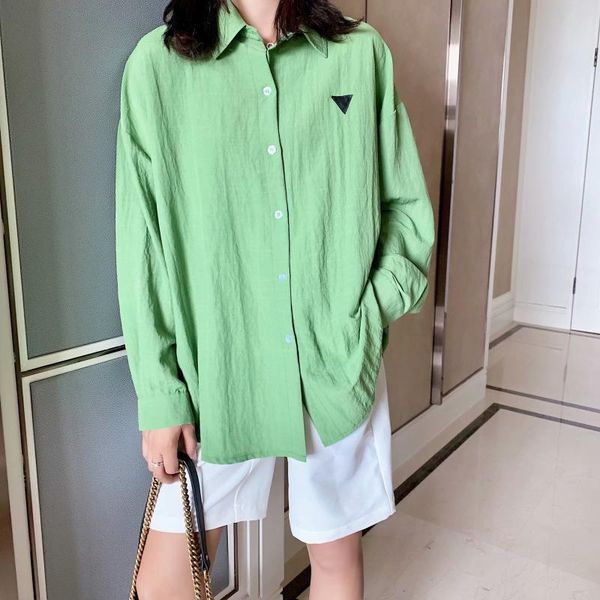 

blouses woman 2021 loose lapel long sleeves shirt women blouse modis camisa femenina womens and women's & shirts, White