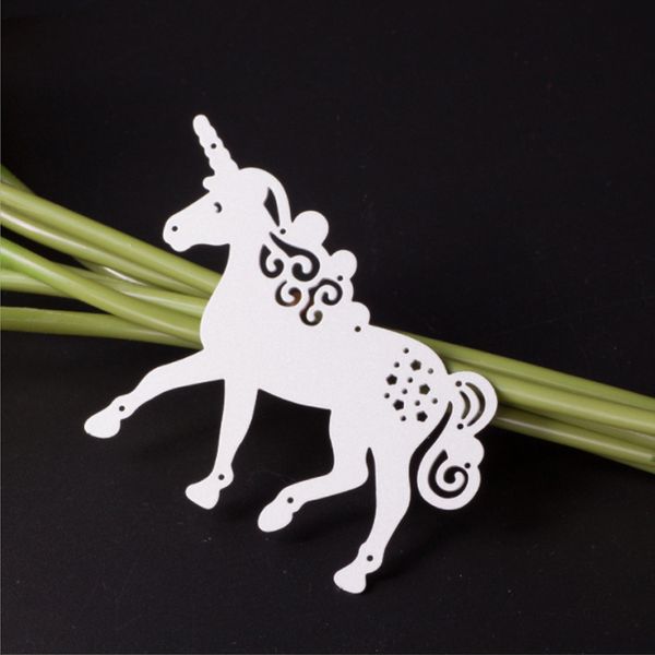 

hollow horse shape decorative paper cards unicorn cutting die metal cutting dies stencil embossing die cuts hand made