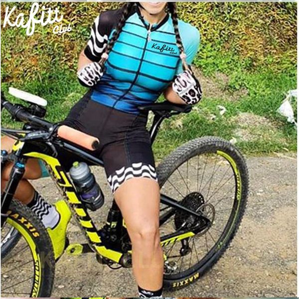 

racing sets kaficlub men clothing women 2021 bodysuit dresses mountain bike cycling kit, Black;blue
