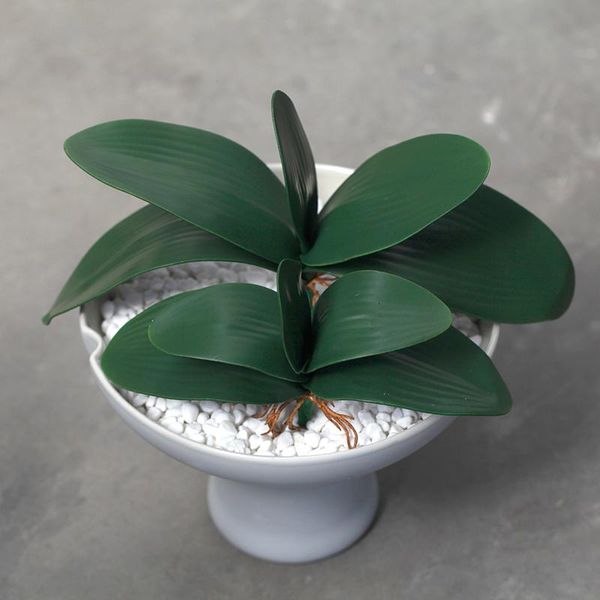 

decorative flowers & wreaths artificial leaf butterfly orchid leaves fake plants diy accessories supply home decoration real touch