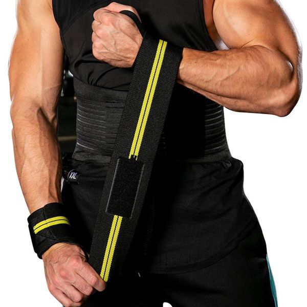 

wrist support 1pair adjustable weight lifting strap fitness gym sport wrap bandage hand wristband exercise 2021, Black;red