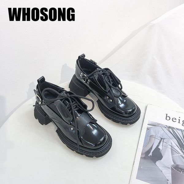 

dress shoes women girls platform woman brand ladies round toe female black cross tied oxford fashion