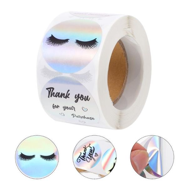 

false eyelashes 500pcs goods wrapping stickers thank you label for commodity decor