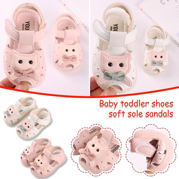 

baby sandals 2021 toddler little kids girl cartoons princess party shoes outdoor beach first walkers, Black;red