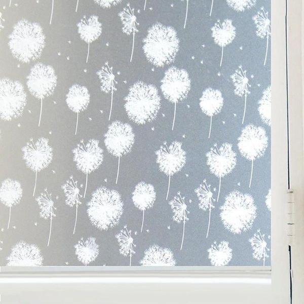 

wall stickers window sticker dandelion print self adhesive adorable stained glass decals for home snowflake universal