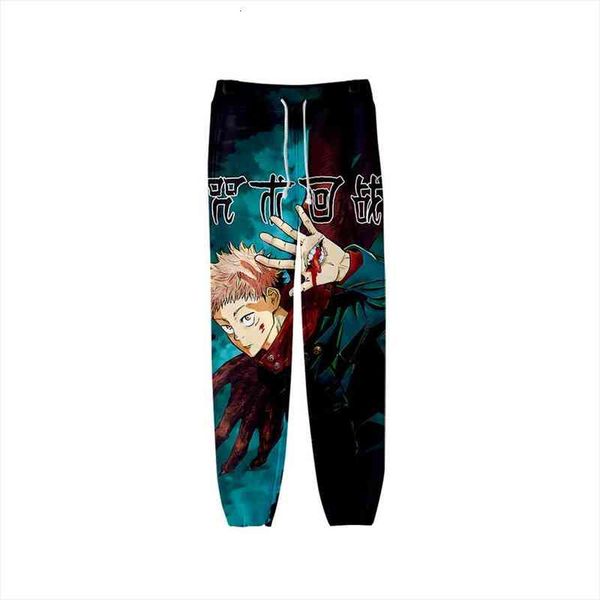 

japanese anime jujutsu women pants kaisen sweat 3d joggers trousers men clothing hip hop pantalon homme sweatpants, Black