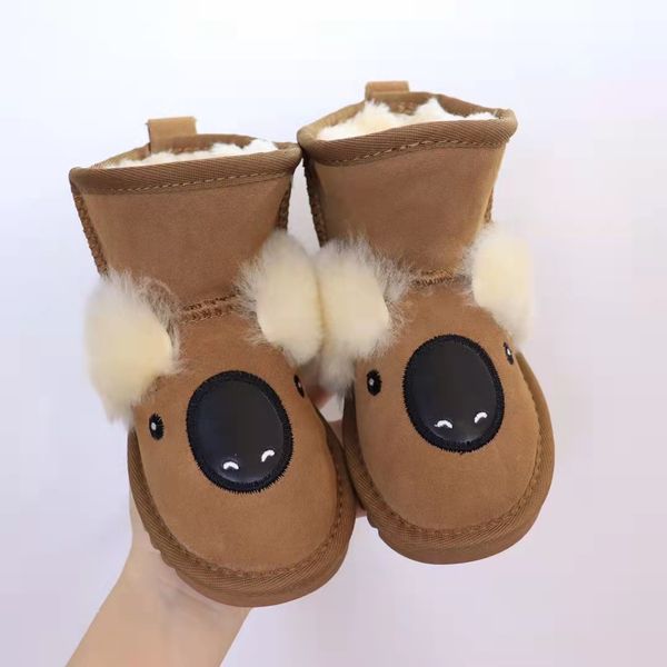 

brown boys kids winter shoes eu 25-35 pink boot for kid girl wholesale send with box child boy warm boots, Black;grey