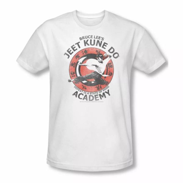 

bruce lee jeet kune slim fit short sleeve t-shirt sizes- s-2x new, White;black