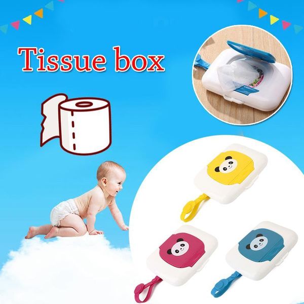 

tissue boxes & napkins soledi 16.5*13*4cm wet wipes case baby box dispenser cartoon portable holder cute
