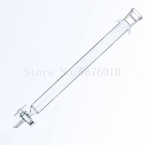 

lab supplies 1psc glass chromatographic column with sand core ion exchange filter standard port tetrafluoroid piston