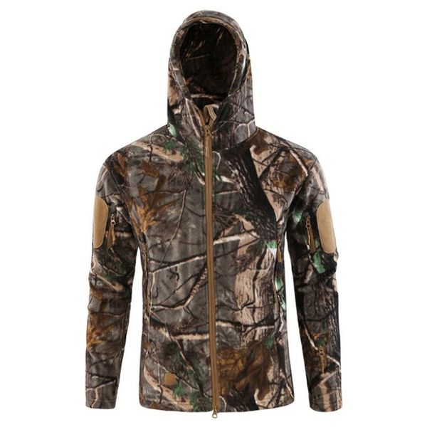 

fleece warm jackets outdoor hiking camping tactical outwear winter windproof hooded windbreaker jackets camou hunting clothing, Gray