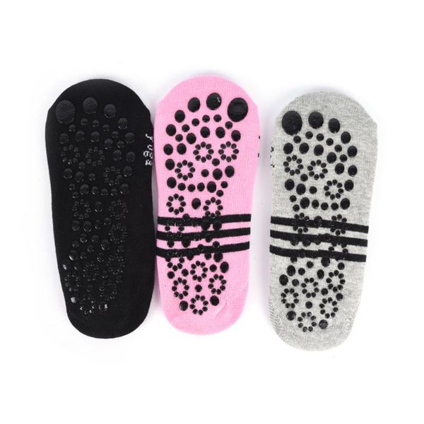 

sports socks 2pcs/pair black pink ladies sport gray women anti slip yoga pilates ballet dance cotton