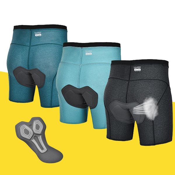 

breathable men's cycling shorts underpants underwear 3d pad shockproof bicycle underpant road bike motorcycle apparel