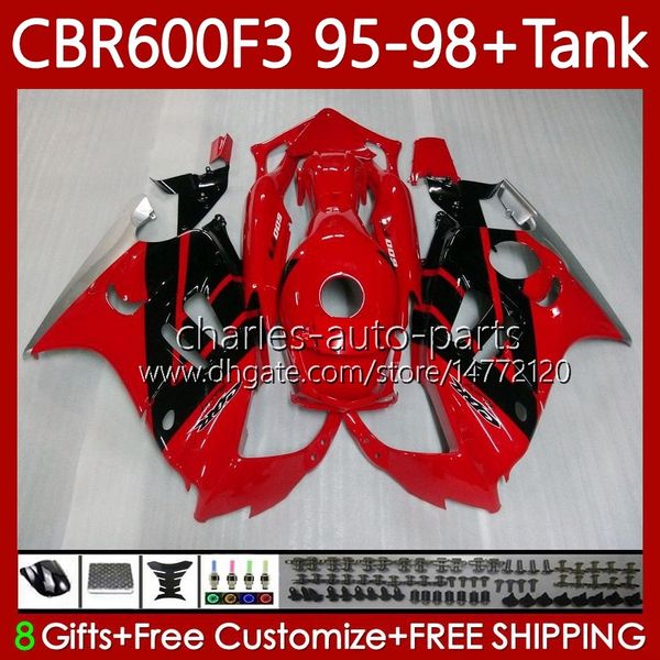 Обсуждение + бак для Honda CBR 600 600F3 CBR600 F3 FS CC Red Black 1997 1998 1995 1996 Body 64NO.130 CBR600F3 600CC 600FS 95-98 CBR600-F3 CBR600FS 97 98 95 96 Kit