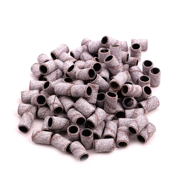 

nail art equipment 100pcs/set sanding bands pedicure tools electric drill accessories foot care polishing, Silver