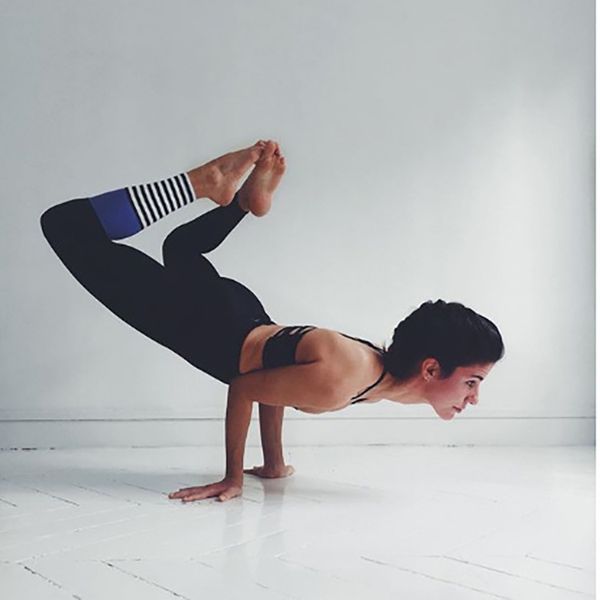 

leggings fashion color contrast yoga fitness pants in autumn, Black