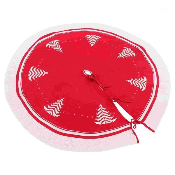 

christmas decorations 1pc tree knitted skirt xmas carpet festival ornament decor