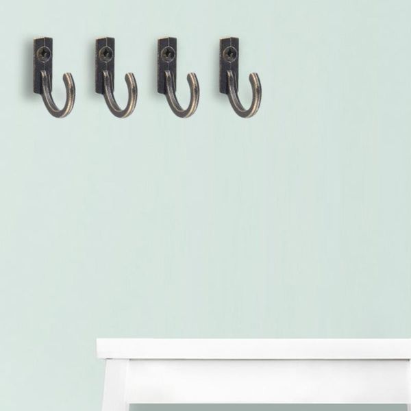 

hooks & rails 10 pcs vintage hat coat door wall mounted zinc alloy hook hanger home