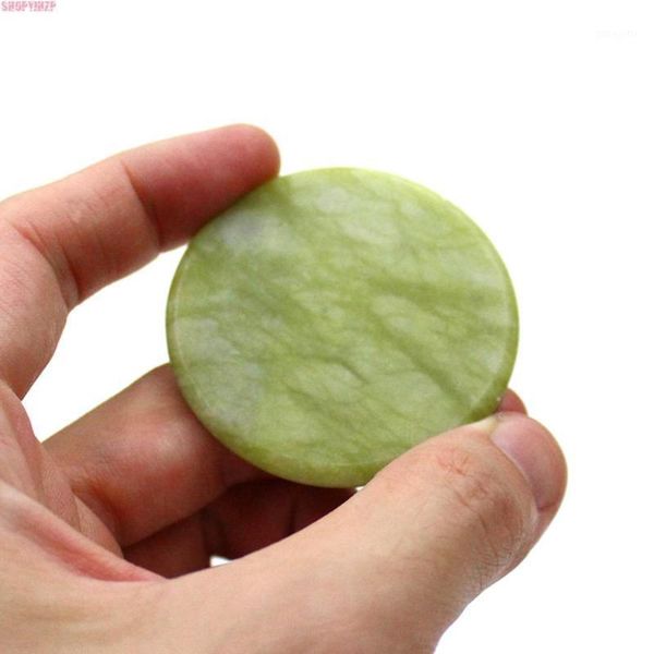 

false eyelash extension glue adhesive pallet pad round artificial jade stone1