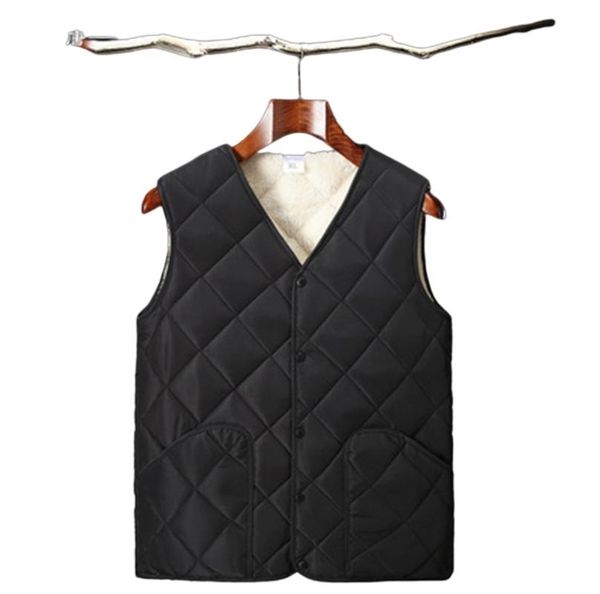 

women's vests 2021 women men jacket sleeveless warm vest female thicken cotton-padded coats waistcoats clothing, Black;white