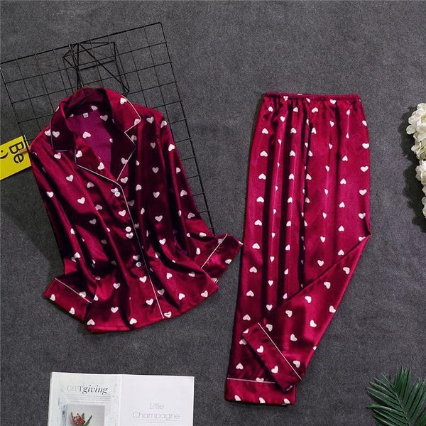 

big women sleepwear size pajamas sets womens pajama shirt pants sleep suit  5xl home wear nightgown robe bath gown, Black;red