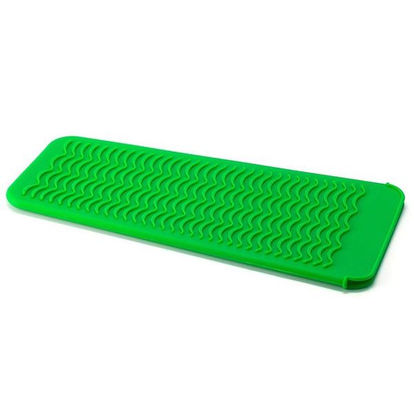 

hanging baskets green resistant silicone mat pouch for flat iron, curling hair tools